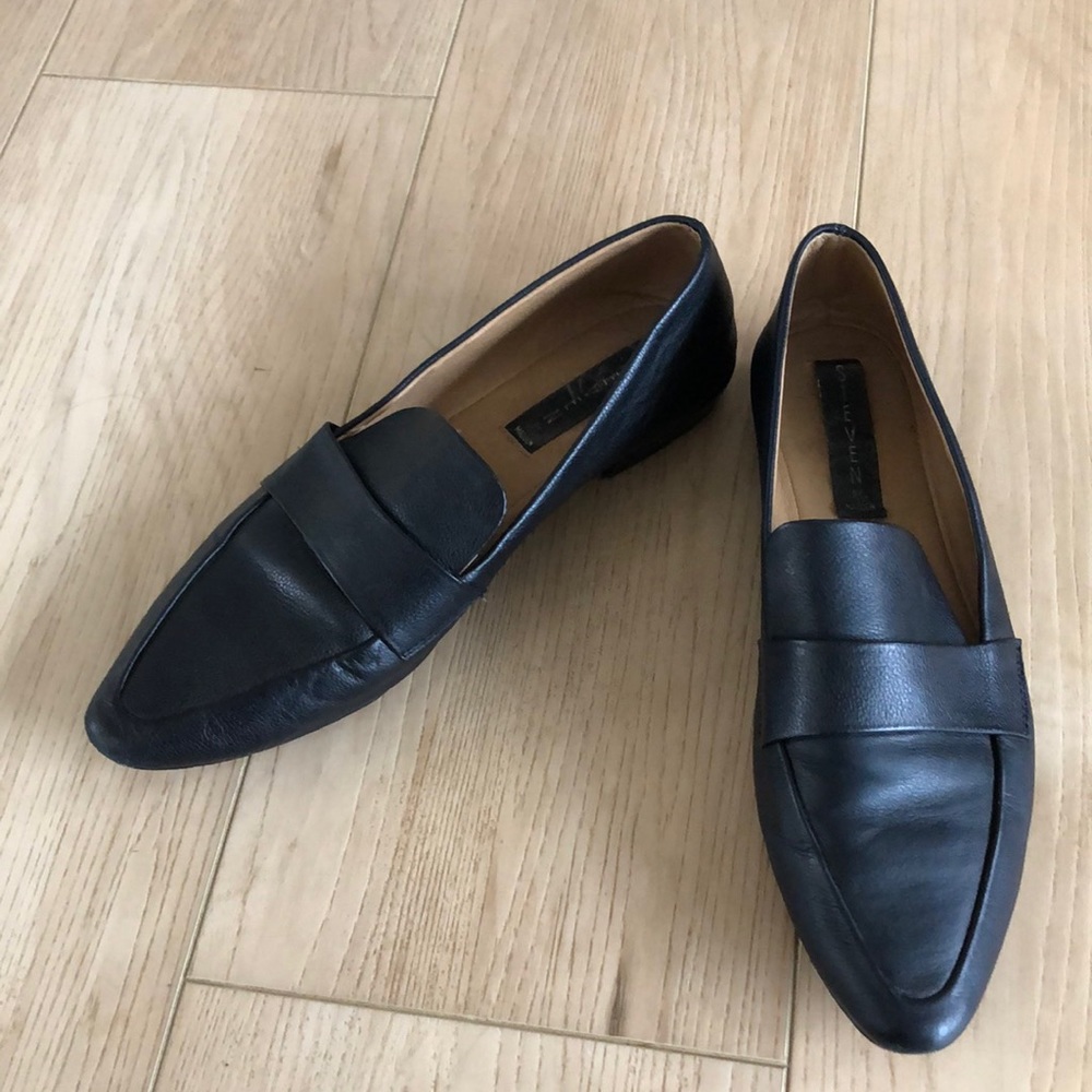 Black Leather Loafers